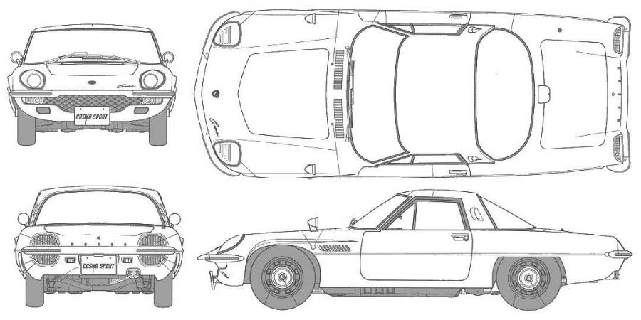 Схема Mazda Cosmo Sport 1967 года  (фото 27 из 57)